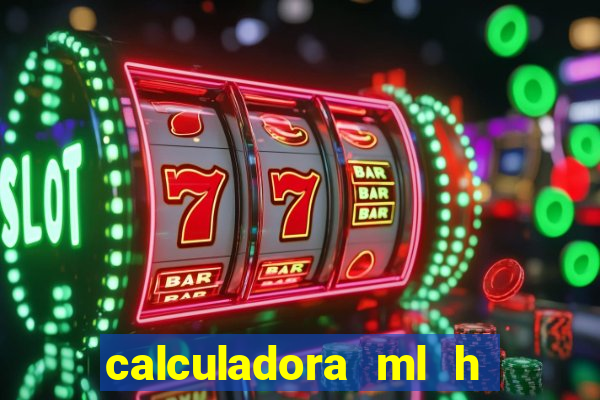 calculadora ml h para mcg kg min